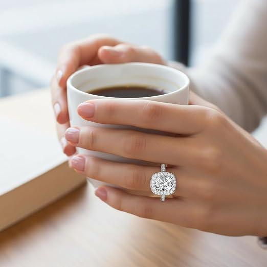 Shipkala Ornaments Adjustable Round Zircon Solitaire Ring for Women & Girls - Elegant Fashion Jewelry