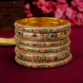 Royal Handmade Meenakari Lac Bangles Set for Women – Traditional Rajasthani Elephant Design Bridal Chudi | Ethnic Wedding & Festive Jewellery | Shilpakala Ornaments